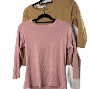 Women’s Pink and Tan Women's Tops Jay Basic XL set of 2